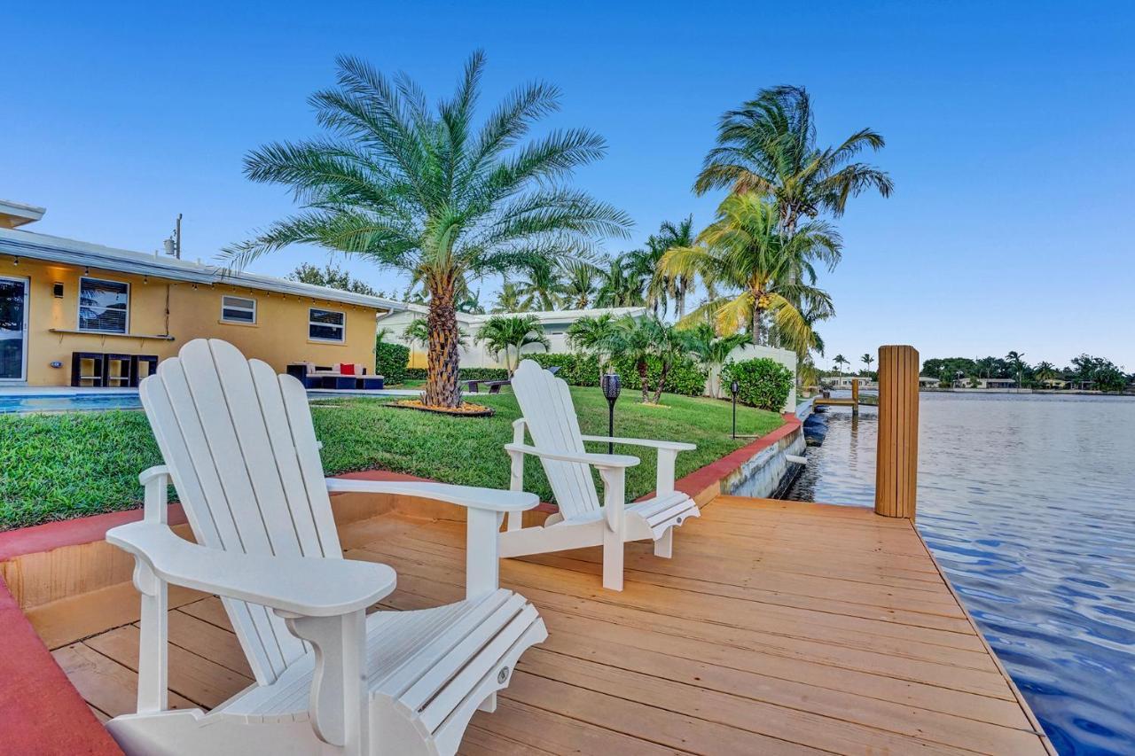 New! Waterfront Heated Pool & Jacuzzi 2 Mi To - Fishing Pier Relaxing & Hammock Holiday home Fort Lauderdale