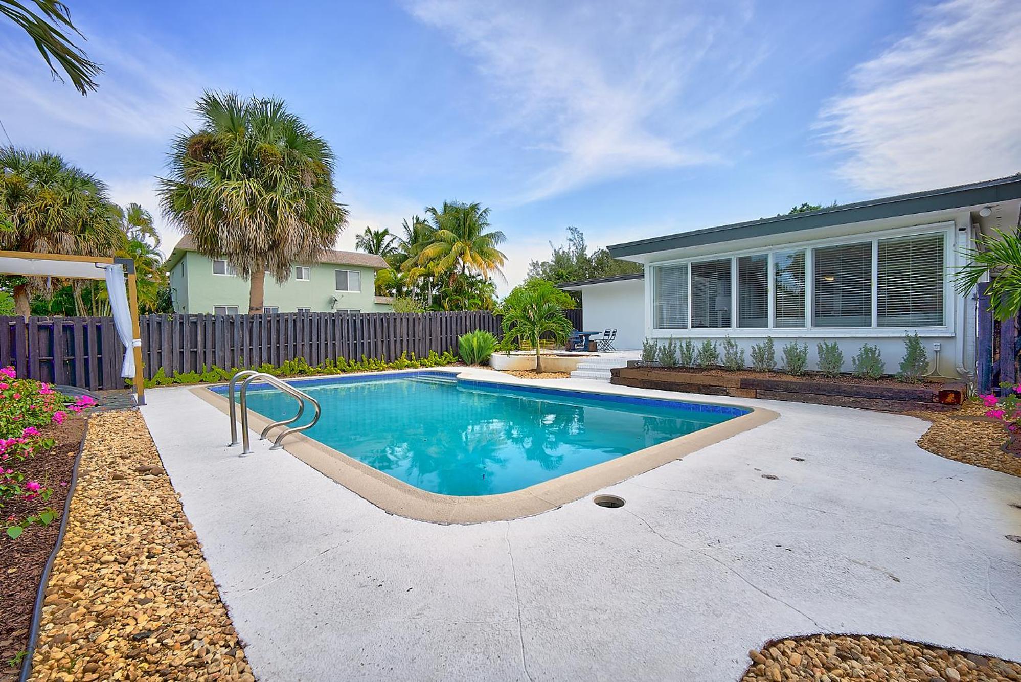 Santorini Pool House Wilton Manors Walk To The Dr Casa de férias *