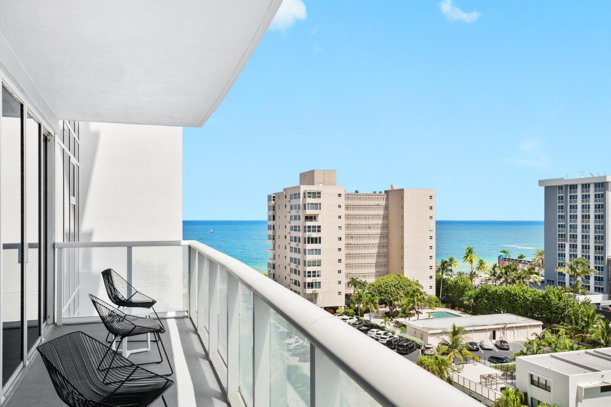 Oceanview Luxury, Access, Sleeps 6 2br 2ba - Vista Mar By Homestakes Apartamento Fort Lauderdale
